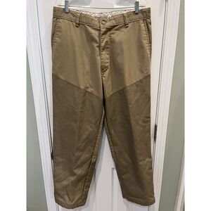 Vtg Cabela's Men's‎ 36 x 30 Canvas Reinforced Brush Pants Fleece Lined Tan USA